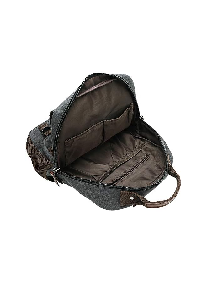 PROMASS Vintage Canvas Cross Body Messenger Backpack Rucksack For Men & Boys Casual Book Bag Sports Daypack - Image 4