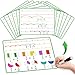 Laffunz 12 PCS Fraction Manipulatives Dry Erase Flash Cards Math Manipulatives Fraction Circles Math Games for Kids Elementary School 1st 6th Grade Homeschool Supplies Teacher Classroom Must Have - Image 2