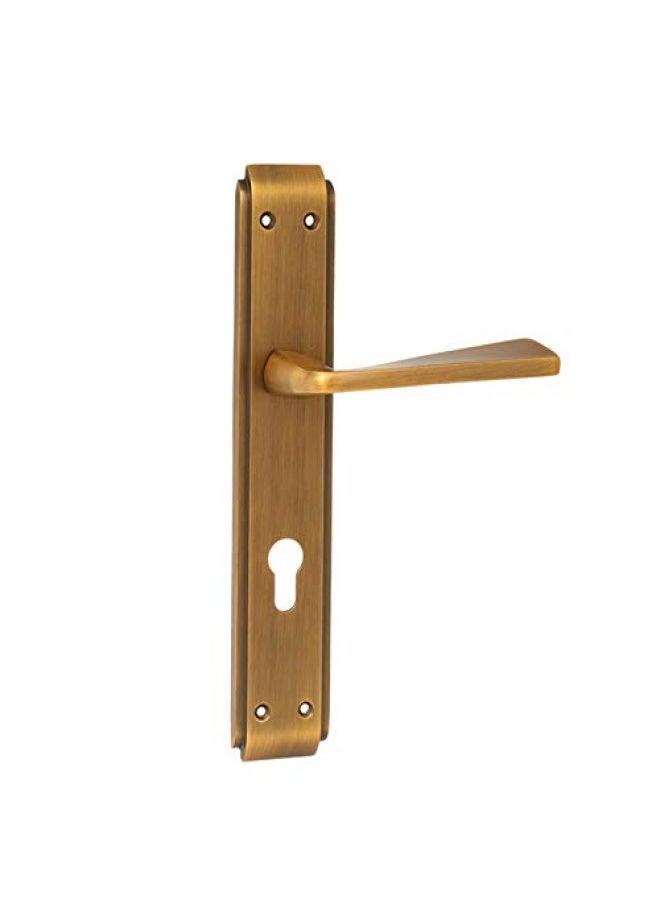ROBUSTLINE Door Lockset Handle And Lockbody 85Mm Centre To Centre Gold Color - Image 1