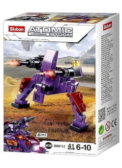 Sluban Atomic Storm Series - Black Monster Building Blocks 41 PCS 