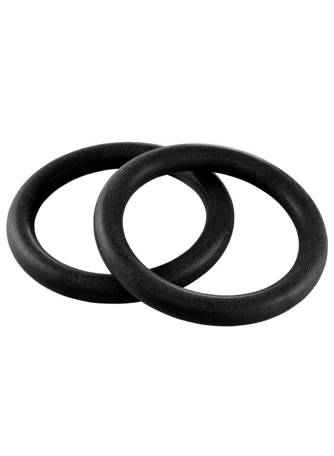 WALALLA Fitness Plastic Gymnastics Rings Pull Up Rings with Adjustable Straps Promotes Muscular Physique and Improves Performance in Cross Training, Gymnastics, and Strength Training - Image 3