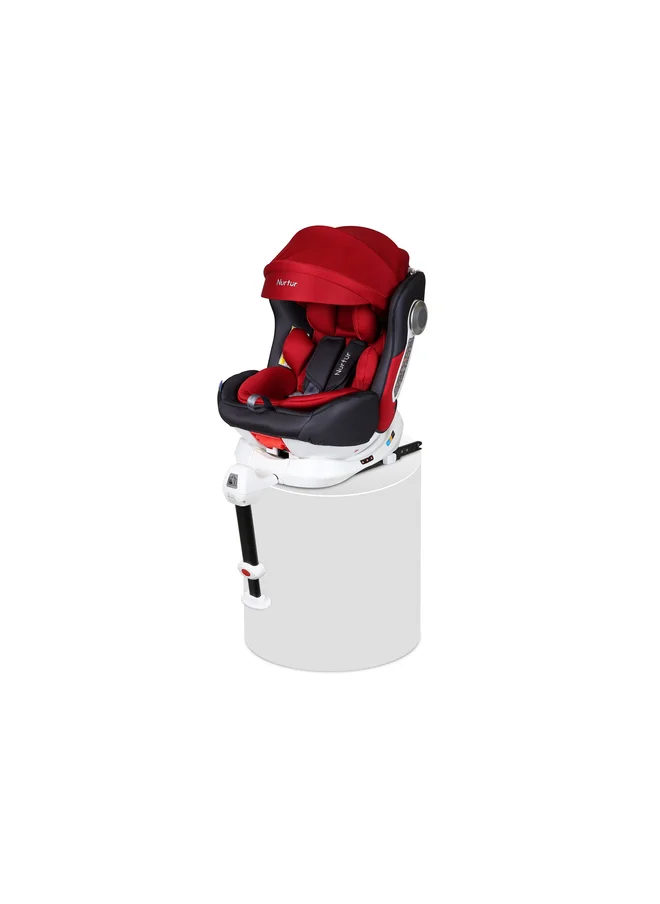 نورتر Liberty Baby Kids 4 in1 Car Seat 360 Rotation Leg Support ISOFIX 10level Adjustable Backrest with Canopy 0 months to 12 years Upto 36kg Official Product