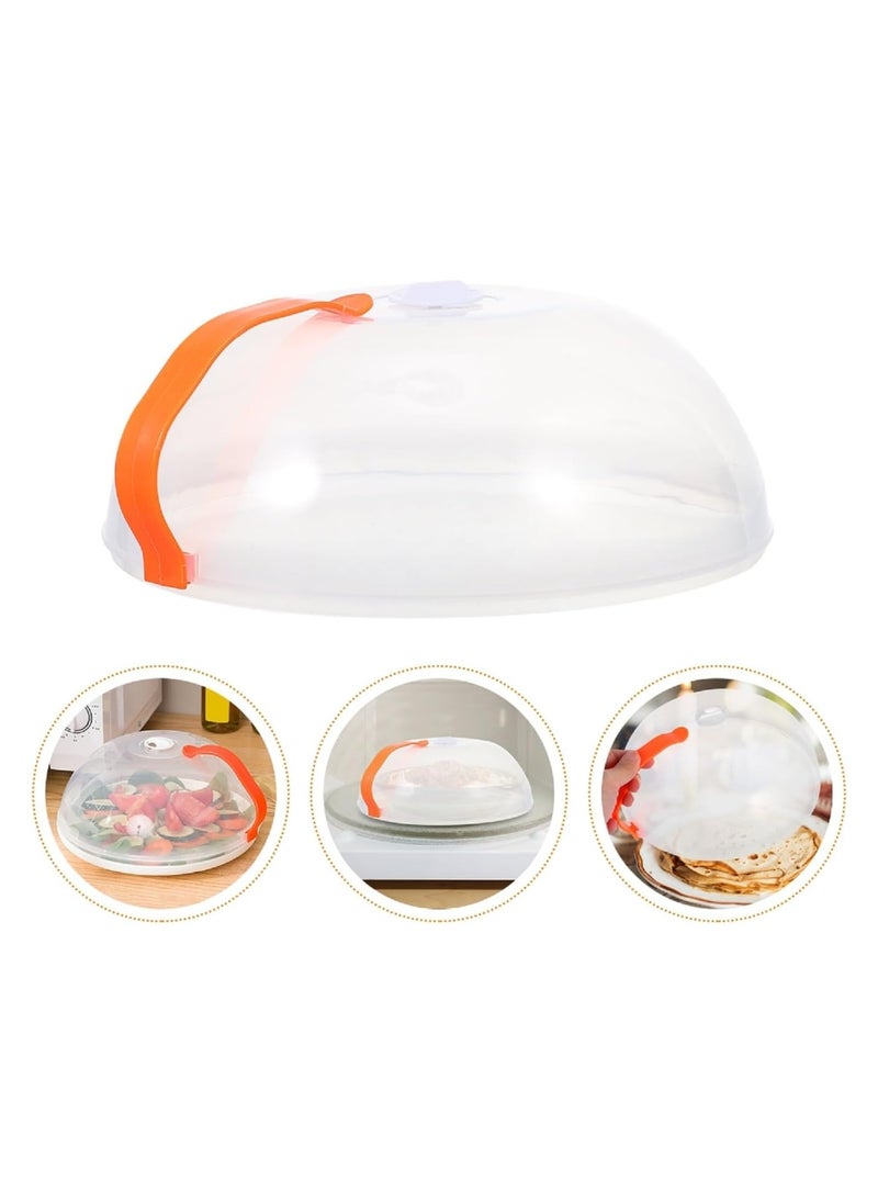 LIMITLESS - 1PC Microwave Plate Cover Anti-Splatter Microwave Food Covers with Handle and Steam Vent Holes, House Essentials for New Home Gifts, Food-Grade PP Material - Image 1