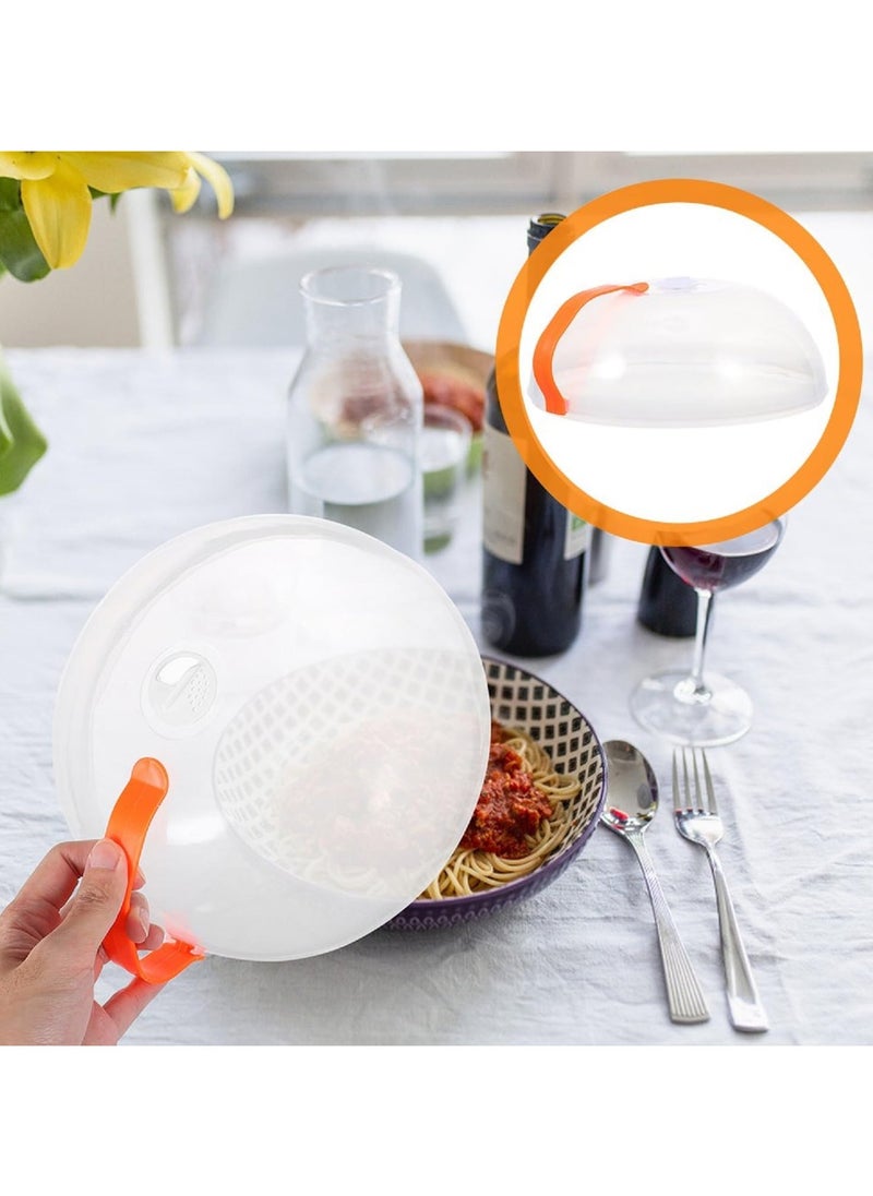 LIMITLESS - 1PC Microwave Plate Cover Anti-Splatter Microwave Food Covers with Handle and Steam Vent Holes, House Essentials for New Home Gifts, Food-Grade PP Material - Image 1