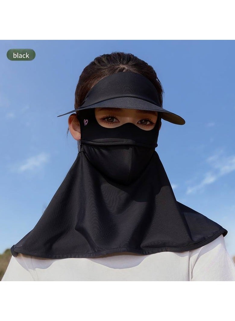 general Lce Silk Sun Protection Mask Face Cover Full Face Neck Outdoor Sunshade UV Protection