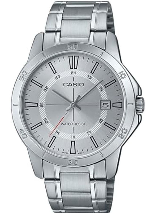 كاسيو ساعة يد من ستانلس ستيل بعقارب MTP-V004D-7CUDF - Image 1