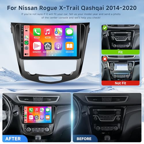 VECHTEL 2G64G for Nissan Rogue XTrail Qashqai 20142020 Android 13 Car Stereo with Wireless Carplay Android Auto 101 Inch Touch Screen Radio GPSWiFiBluetoothFMVoice ControlSWCBackup Camera - Image 3