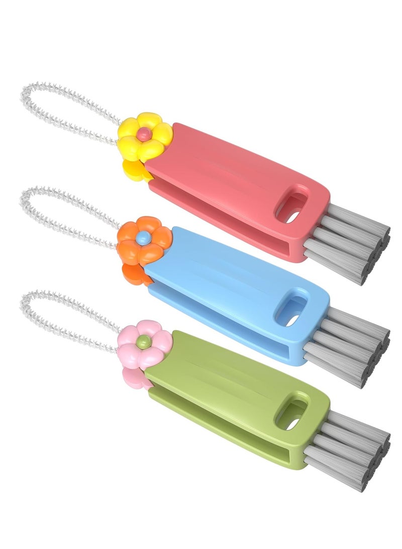 Bukela 3 in 1 Cup Lid Gap Cleaning Brush Set, Multifunctional Bottle Cleaning Brush, Cup Lid Gap Cleaner, Home Kitchen Crevice Cleaning Brush Tools (3Pcs, Multicolor) - Image 1