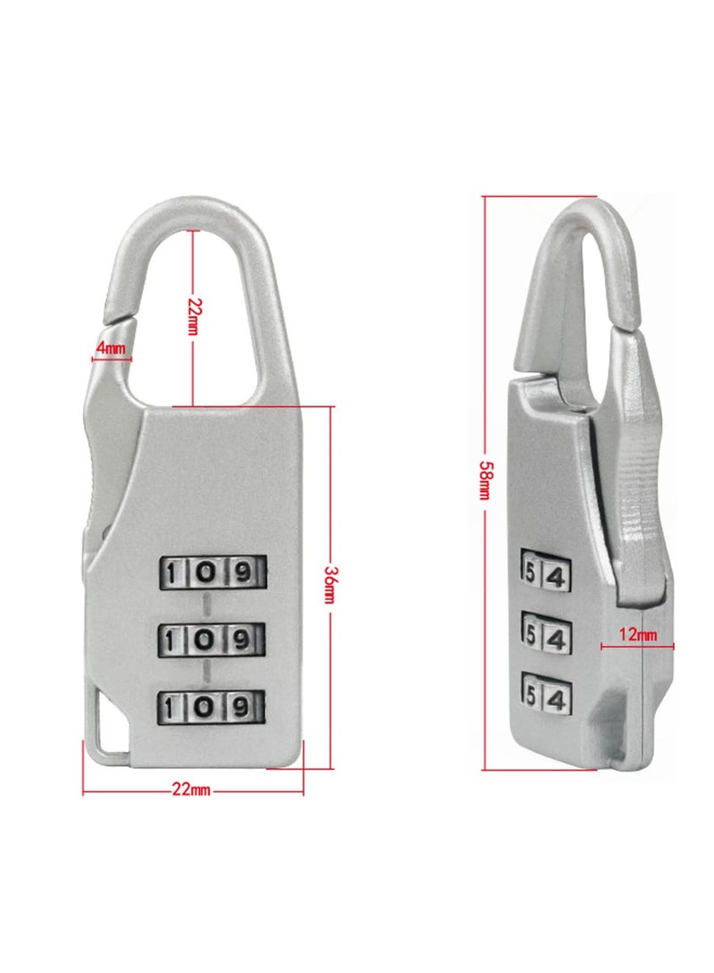 New Lock Travel Luggage 3 Digit Combination Padlocks Suitcase Security Parts  - Image 2