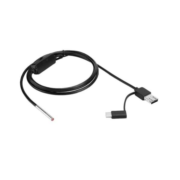 MatLogix USB and Android OTG Endoscope 3in1 Borescope 3.9mm Ultra Thin Waterproof Inspection Snake Camera with LED Light - Image 1