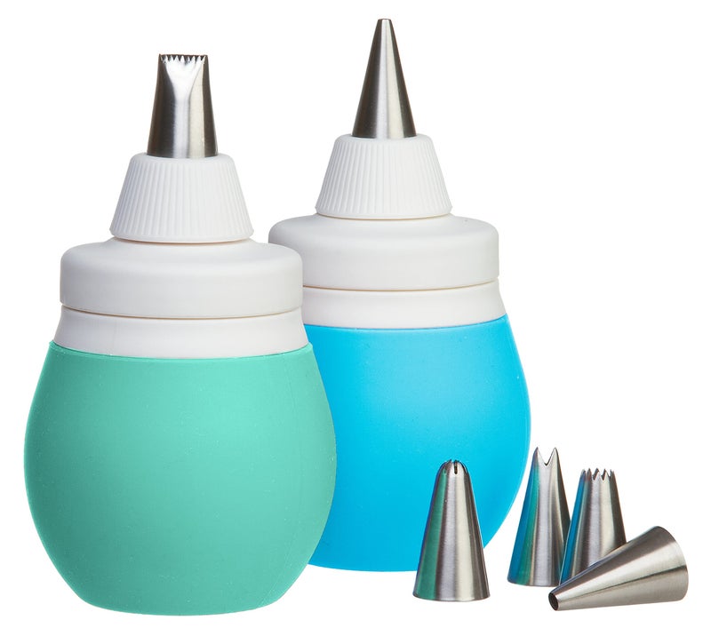 PREPWORKS Prepworks by Progressive 8Piece Frosting Bulb Decorating Kit Blue 