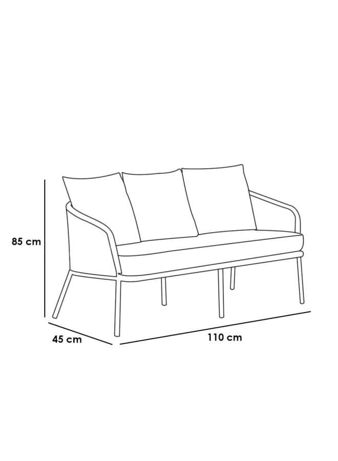Sampa Rattan Outdoor Premium Set - 4 Pieces -Beige - Image 2