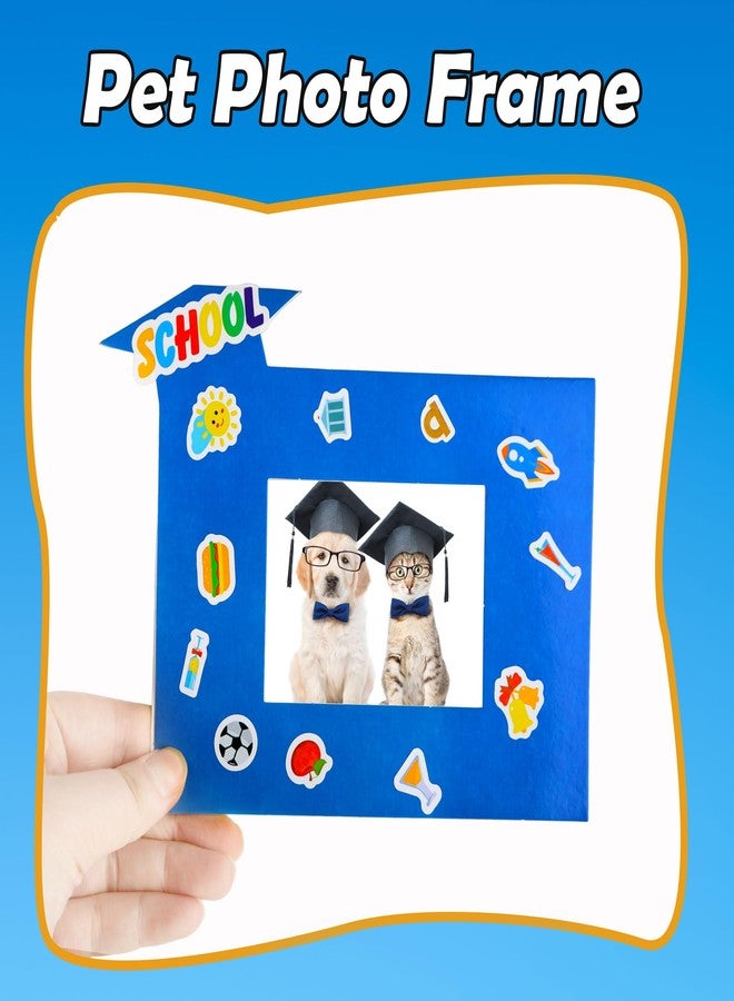 Spaluck 36 Packs Graduation Picture Frame Craft Kits with 24 Sheets Stickers Kindergarten Preschool DIY Craft Grad Photo Frames for Kids Kindergarten Classroom Graduation Party Favor - Image 5