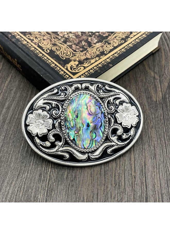 YOQUCOL American Western Cowboy Abalone Shell Pattern Stone Belt Buckle for Men - pzsku/Z994F35C1DB13D9CFCE41Z/45/_/1741330031/81d9a44d-5917-4fb1-9749-b726ef1a4cd0