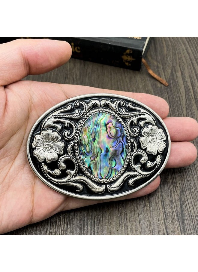 YOQUCOL American Western Cowboy Abalone Shell Pattern Stone Belt Buckle for Men - pzsku/Z994F35C1DB13D9CFCE41Z/45/_/1741330032/0651814e-bcde-4c9e-9b7a-6c439e9302c8