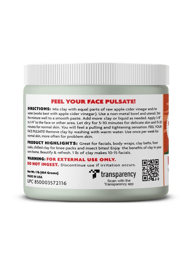 AZTEC SECRET Indian Healing Clay 1 Lb Deep Pore Cleansing Facial & Body Mask The Original 100% Natural Calcium Bentonite Clay New Version 2 - Image 3