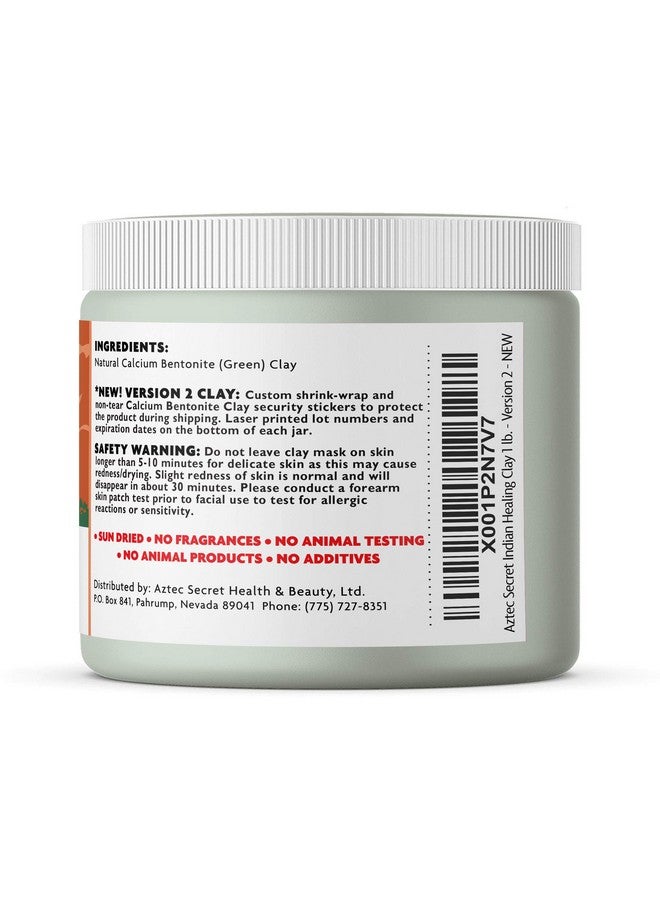 AZTEC SECRET Indian Healing Clay 1 Lb Deep Pore Cleansing Facial & Body Mask The Original 100% Natural Calcium Bentonite Clay New Version 2 - Image 2
