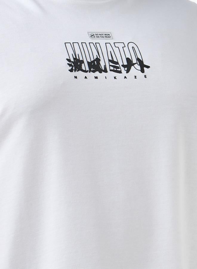 Maxim Men Regular Fit Crew Neck Short Sleeve Minato Namikaze Print T shirt - Image 4