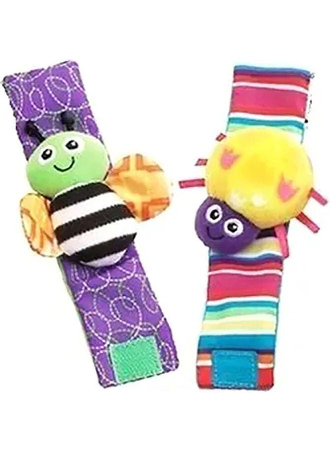 Baby Wrist Rattle Socks and Foot Finder Set, Perfect Baby Toys for 0-12 Months Newborn Boys and Girls As Shower Gifts, Garden Bug Series - Image 2