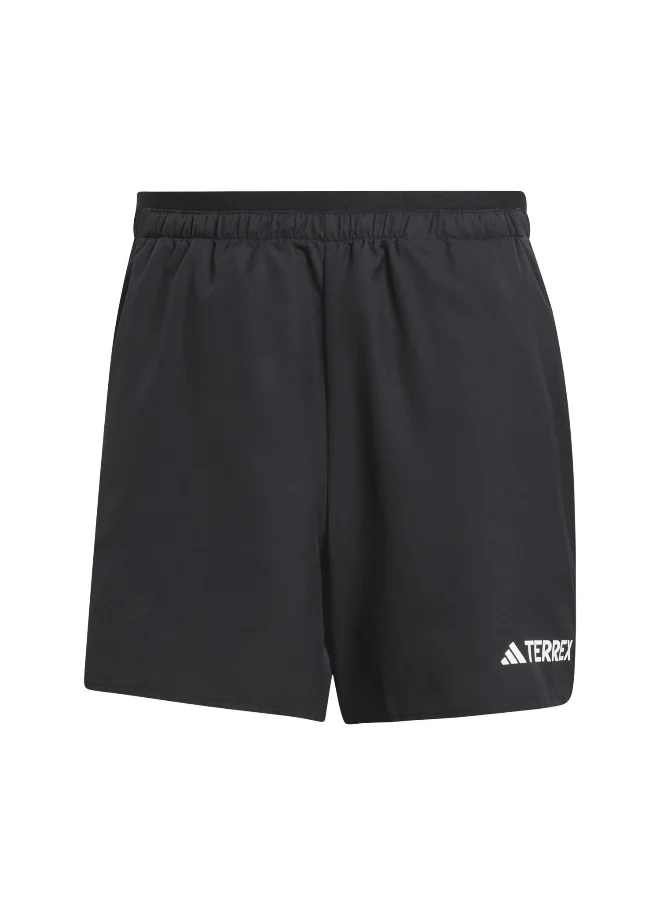 adidas Mt Light Short Black Trail Running Shorts For Men XS 7"