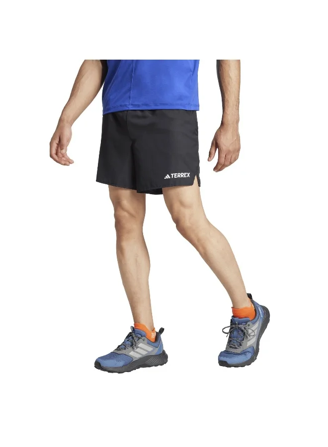 adidas Mt Light Short Black Trail Running Shorts For Men XS 7"