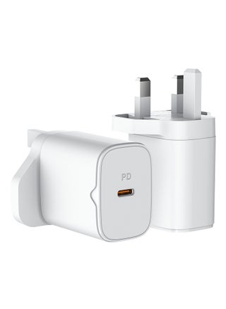 PD 20W USB C Fast Charger UK Plug Single-Port PD3.0 Adapter, Type C Travel Adapter with Fireproof ABS & Smart Protections, Ultra Portable for iPhone 15/15 Pro Max/15 Pro/15 Plus/14/13/12, Samsung, iPad, White - pzsku/Z994F6C9C203E5D889279Z/45/1746515376/fe9ef74c-47d3-4b19-9ee5-0d1d63342c20