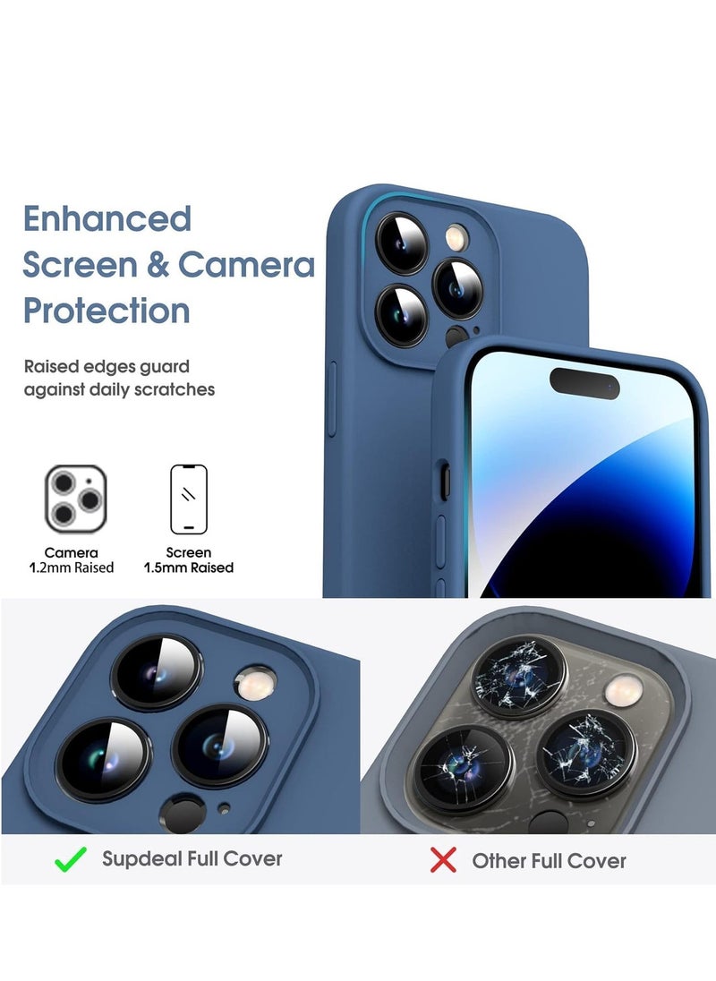 Raxoom Sleek Blue TPU Case for iPhone 14 Pro Max – Flexible Silicone Cover with Matte Finish - Image 2
