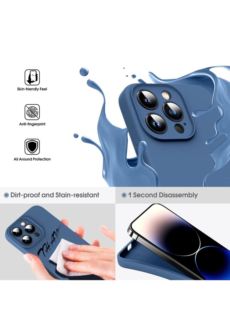 Raxoom Sleek Blue TPU Case for iPhone 14 Pro Max – Flexible Silicone Cover with Matte Finish - Image 3