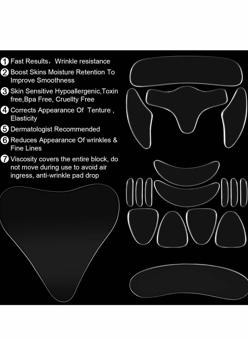 Silicone Forehead Wrinkle Patches for Face Lift, 16 Pieces Anti Aging Stickers for Smooth Skin - Image 3