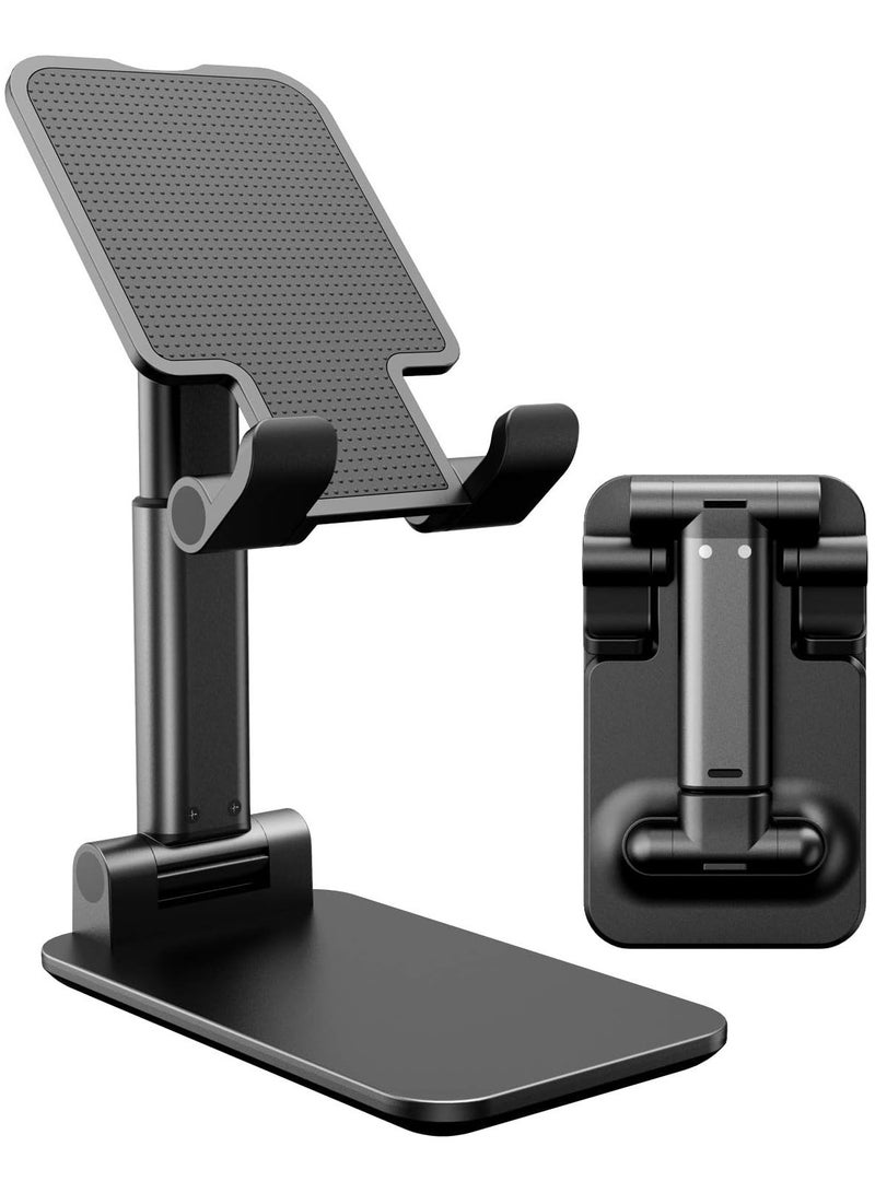 Generic Adjustable Cell Phone Holder - Universal Stand for Hands-Free Viewing and Safe Positioning (Black) - Image 1