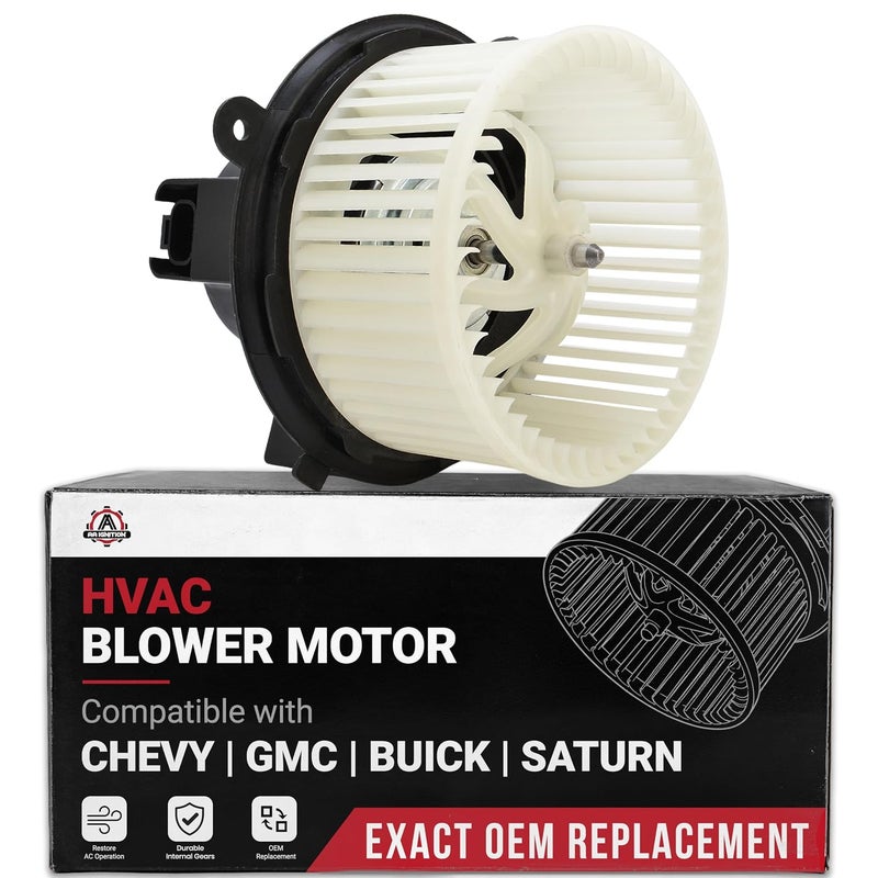 AA Ignition AC Heater Blower Motor with Fan - Compatible with Buick, Chevy, GMC & Saturn Vehicles - Image 1
