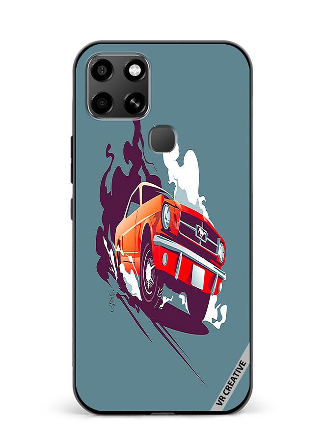 VR CREATIVE Protective Case Cover For Infinix Smart 6 Mustang Design Multicolour - Image 1
