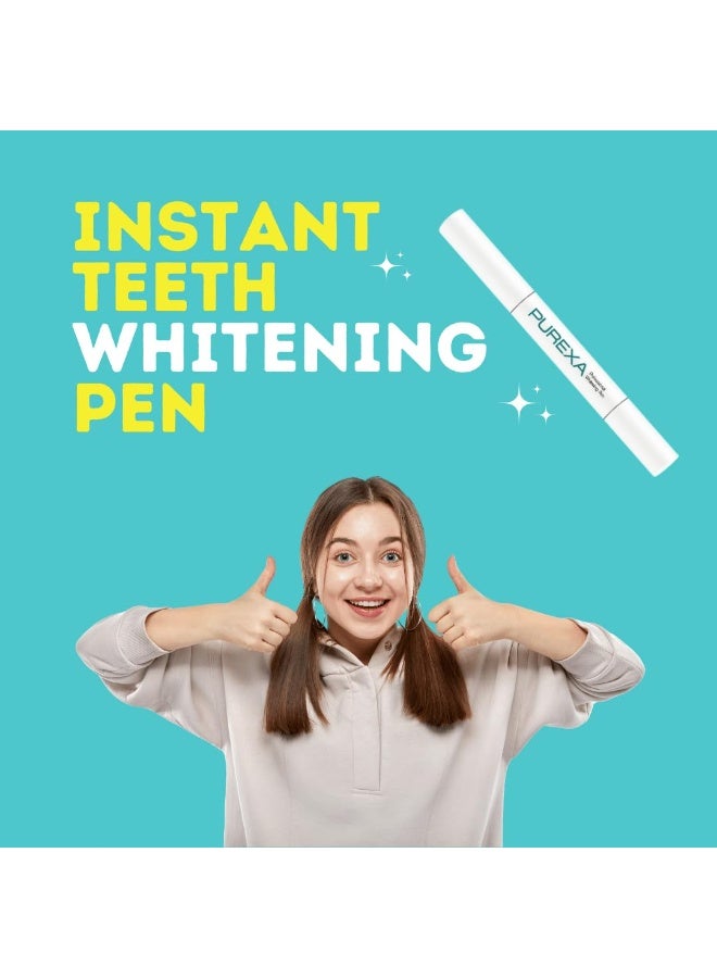 PUREXA Teeth Whitening Pen 2ml (Pack of 1) | Instant Stain Removal | Sensitivity-Free & Enamel-Safe | Easy to Use & Travel-Friendly | Removes Yellow Stains | Suitable for Men & Women - Image 3