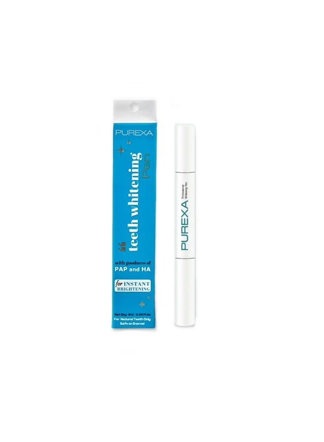 PUREXA Teeth Whitening Pen 2ml (Pack of 1) | Instant Stain Removal | Sensitivity-Free & Enamel-Safe | Easy to Use & Travel-Friendly | Removes Yellow Stains | Suitable for Men & Women - Image 1
