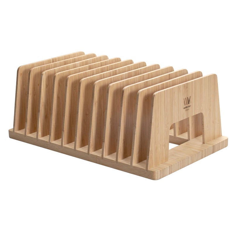 MobileVision Bamboo Device Organizer for Smartphones, Tablets and Laptops, 10 Slots - Image 4