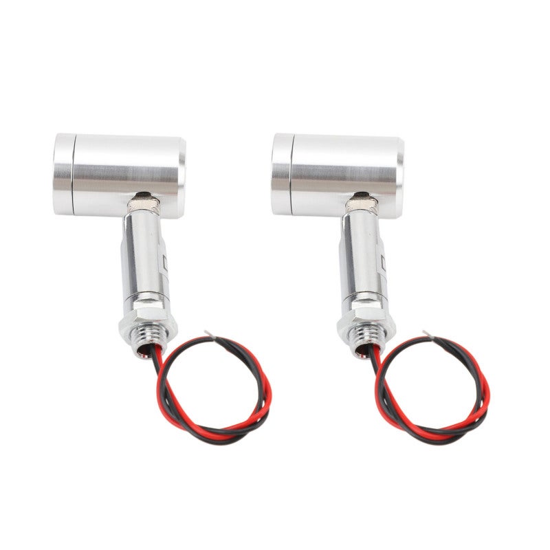 مصباح LED صغير محوري: 2 قطع ذا غلاف ألومنيوم DC12V 1W - زاوية شعاع 30 درجة وضوء LED عرضي ساطع بقوة 130 لومن للمنصات العرضية والأرفف وتزيين المنزل للاستخدام الداخلي - Image 1