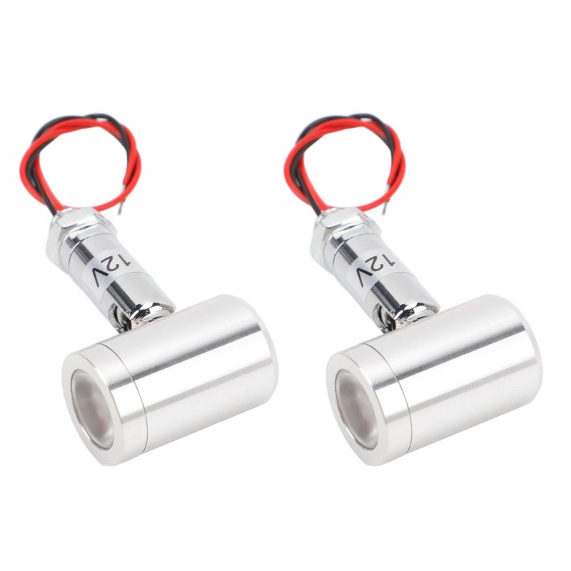 مصباح LED صغير محوري: 2 قطع ذا غلاف ألومنيوم DC12V 1W - زاوية شعاع 30 درجة وضوء LED عرضي ساطع بقوة 130 لومن للمنصات العرضية والأرفف وتزيين المنزل للاستخدام الداخلي - Image 5