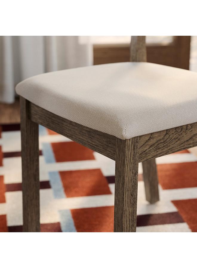 erorex Chair, Brown Oak Effect/Fridtuna Light Beige - Image 4