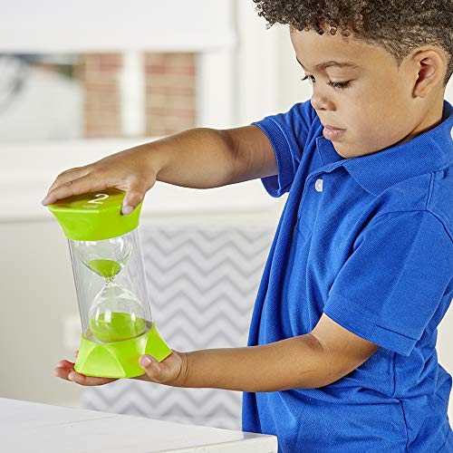 hand2mind Jumbo 1, 2, 5, and 10 Minute Sand Timer Set with Soft Rubber End Caps, Hourglass Timer, Visual Timer for Toddlers, Calm Down Corner, Time Out Timer, Large Classroom Timer (Set of 4) - Image 4