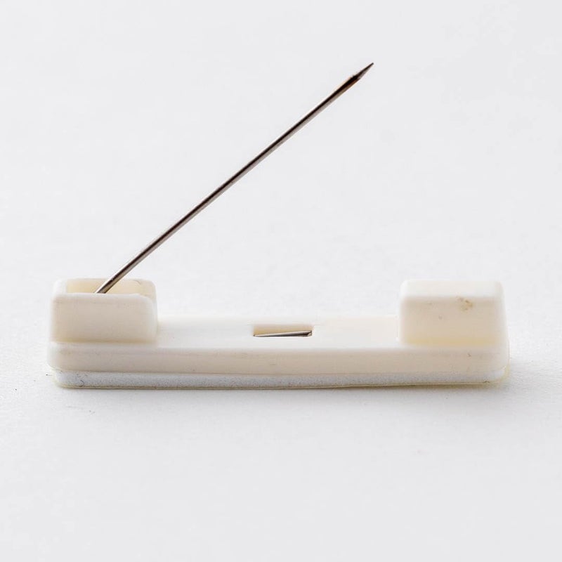 All Quality Name Tag/Badge Blanks - 25 Pack - White 1-1/2" X 3", Round Corners, Pin - Image 3