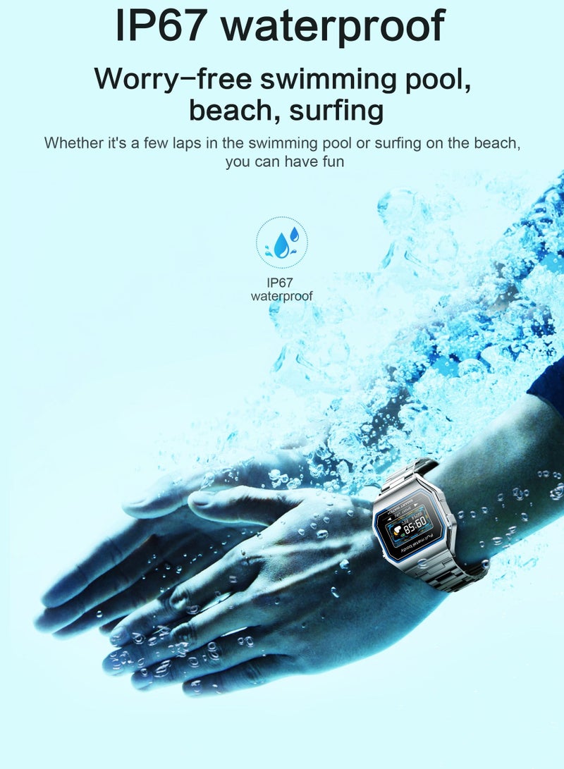 AROAQ KW18 Men Smart Watches IP67 Waterproof Watch Blood Pressure Monitor Heart Rate GPS Sports Smartwatch for Android iOS - Image 5