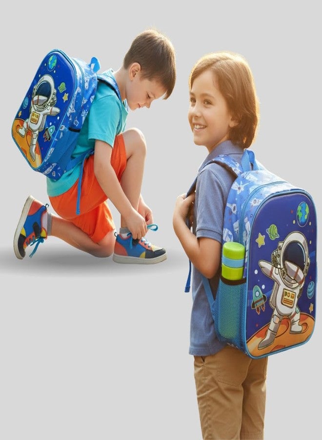 Stylbase Space School Bag For Boys And Girls Cartoon Printed Waterproof Backpack Bag Ideal For Small Kids Bag UKG Nursery 1st Class Girls School Bags 5-7 years 14 Inches - Image 4