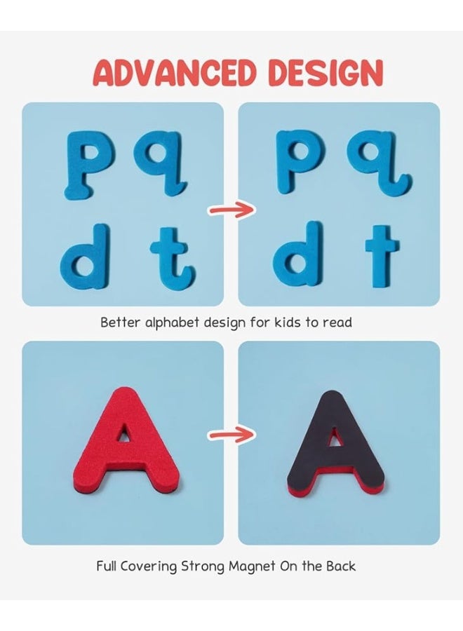 Gamenote Classroom Magnetic Letters Kit 234 Pcs with Double-Side Magnet Board - Foam Alphabet Letters for Kids Spelling and Learning - Image 5