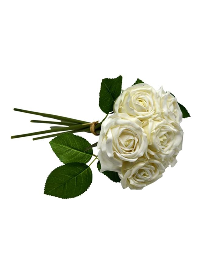 HOMESTAR Decorative Roses White/Green - Image 3