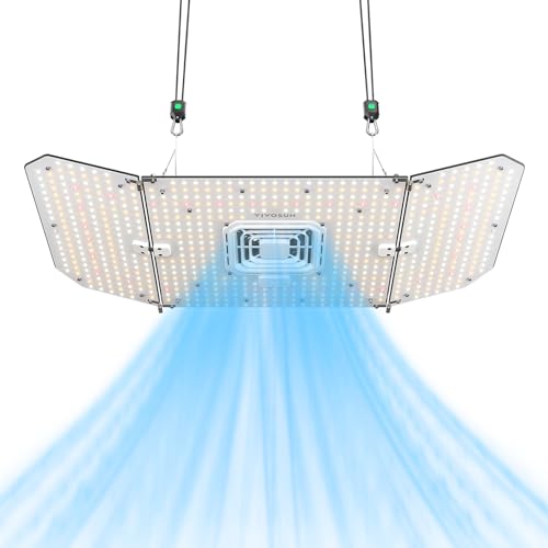 VIVOSUN AeroLight Wing AW200SE، ضوء نمو LED 200W مع مروحة دوران مدمجة، متوافق مع التطبيق، يستخدم مع وحدة تحكم Growhub E42A/E25 لتحقيق المزيد من الوظائف لخيمة النمو 2x4/3x3 - Image 1