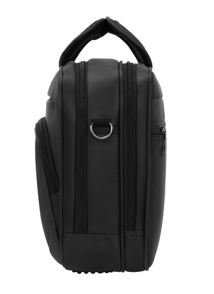 Stargold Laptop Bag, Premium 15.6" Business Briefcase With Multiple Compartments, Padded Shoulder Strap, And Water-Resistant Material, Black  - Image 3