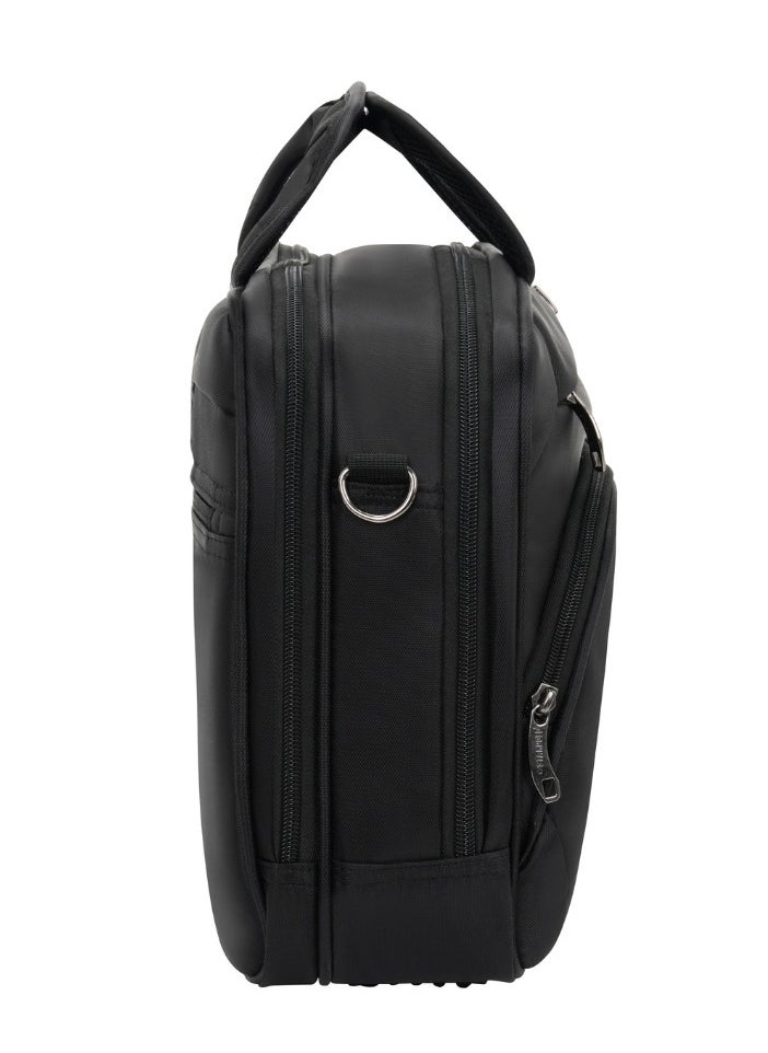 Stargold Laptop Bag, Premium 15.6" Business Briefcase With Multiple Compartments, Padded Shoulder Strap, And Water-Resistant Material, Black  - Image 4