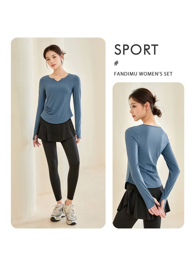 FANDIMU Vandimu Women's Yoga Set Spring Summer New Fitness Sportswear Pilates Training Running Cycling Slimming Set - Image 3