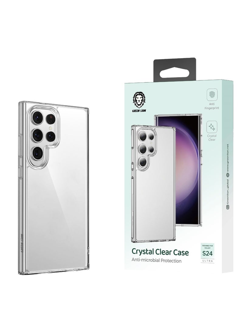 GREEN LION Samsung Galaxy S24 Ultra Case / Crystal Clear / Camera Protection / Anti-Fingerprint / Neat Cutouts / Comfortable Grip / Ultra Protection - Clear - Image 2