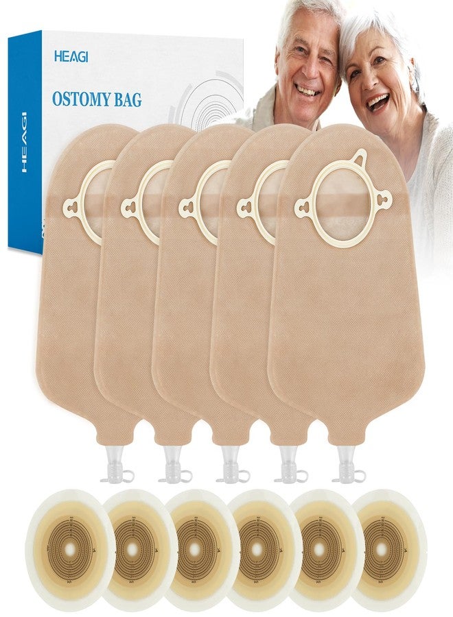 Heagimed 30 PCS Urostomy Bag, Two Piece Ostomy Supplies for Colostomy Ileostomy Stoma Care, Urostomy Supplies, Max Cut 45mm (20 X Colostomy Bags+ 10 X Skin Barrier） - Image 1